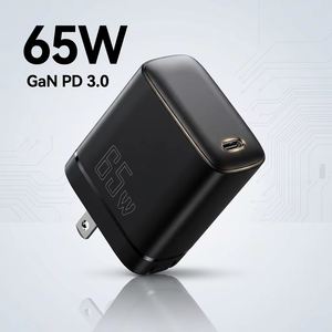 Cargador GaN <span class=keywords><strong>de</strong></span> 65W, PD 3.0, <span class=keywords><strong>Tipo</strong></span> <span class=keywords><strong>C</strong></span>, Carga Rápida, Enchufe Estadounidense, Certificado ETL FCC, <span class=keywords><strong>Adaptador</strong></span> <span class=keywords><strong>de</strong></span> Pared Delgado y Plegable para Laptop, iPhone, <span class=keywords><strong>Samsung</strong></span> - Product Image 1
