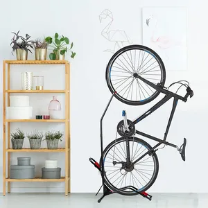 JH-Mech-Soporte de bicicleta plegable para exteriores, de aleación, para ahorrar espacio, para Parque y garaje