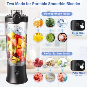 Licuadora Portátil Recargable USB de 600 ml con Cuchilla de Acero Inoxidable, Diseño Mini para Uso en Automóvil, Venta Directa de Fábrica - Product Image 2