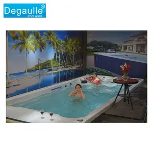 Degaulle Counter Current Jet Swim Cover Spa Endless Swimming Pool above ground hot tub massage spa