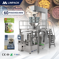 Machine d'emballage rotative standard européenne LINPACK pour sachets à fermeture éclair Doypack pour aliments lyophilisés pour chiens