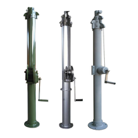 Trépied en aluminium de 3m avec mât télescopique à manivelle pour support de caméra CCTV PTZ