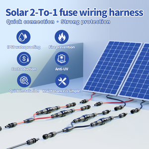 Câble de raccordement solaire photovoltaïque en Y IP68 6 mm² avec choix de fusibles 20A, 25A, 30A - Product Image 4