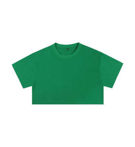 T-shirt court pour femme RUICHI personnalisable, en coton 210GSM, couleur unie, coupe ajustée, style Spice Girl, manches courtes - Product Image 2