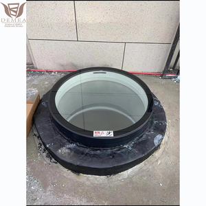DEMEA ventilazione automatica lucernario <span class=keywords><strong>per</strong></span> casa <span class=keywords><strong>tetto</strong></span> con telecomando e sistema manuale elettrico vetro rotondo lucernario cupola - Product Image 1