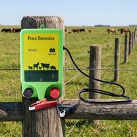Hoogspannings elektrische afrastering energizer 9kV, 12V accu-aangedreven, voor thuisbeveiliging en boerderijafscheiding, eenvoudig te monteren, CE ROHS gecertificeerd
