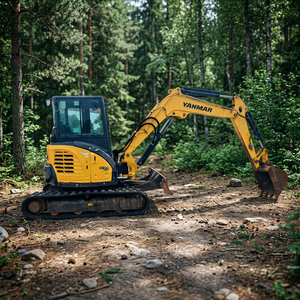 Mini-excavatrice Yanmar Vio50 de 1,5 tonne avec godet de creusement d'une capacité de 0,12 m³, excavatrice compacte d'occasion, pièces d'origine, certifiée CE - Product Image 1