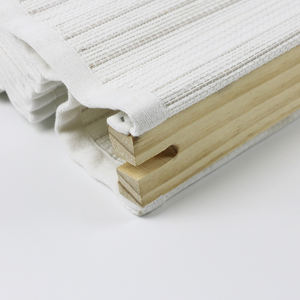 Persiana Romana de Riel Superior de Lino Natural, Persiana Inalámbrica Romana para Ventana de Hotel y Hogar - Product Image 4