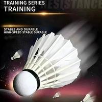 Volants de badminton hybrides haute vitesse en plumes de canard pour entraînement professionnel et compétition – Durables et à vol stable
