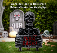 Décoration de jardin en plastique en forme de squelette Boo Buyer pour Halloween, à utiliser en extérieur