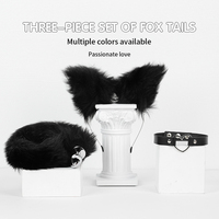 Ensemble de jouets sexuels bondage pour chat : Bandeau oreilles de chat, plug anal, collier, accessoires de cosplay, vêtements exotiques, jeux sexuels pour adultes