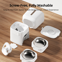 Distributeur automatique intelligent surélevé pour animaux de compagnie 6L avec bol incliné à 5 degrés pour réduire la fatigue du cou et favoriser une posture saine, contrôle par application, OEM