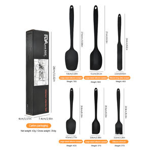 Juego de raspador de silicona de 6 piezas, espátula de mantequilla <span class=keywords><strong>para</strong></span> hornear en la cocina, herramienta <span class=keywords><strong>para</strong></span> hornear a alta temperatura, antiadherente, fácil de <span class=keywords><strong>limpiar</strong></span> - Product Image 2