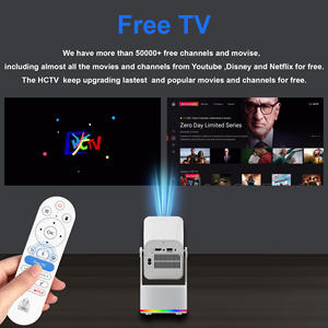 Proiettore Video LED Zoku HCS350PLUS all'ingrosso, Android 11 Allwinner H713 4K HD WiFi 6 450 Lumen Portatile per Giochi di <span class=keywords><strong>Calcio</strong></span> - Product Image 3