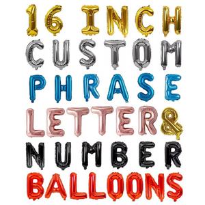 Globos de Letras Grandes Multicolores al por Mayor, Globos de Aluminio, Cualquier Globo de Letras Personalizado en Oro Rosa, Globos de Letras de 16 Pulgadas - Product Image 1