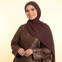 Abaya papillon en bronze pour femmes, vêtements modestes islamiques pour les pays du Golfe, le Royaume-Uni et l'Europe
