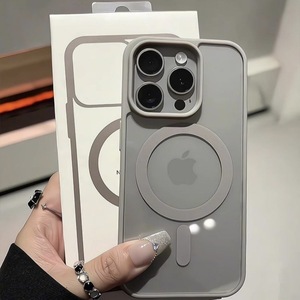 Custodia <span class=keywords><strong>rigida</strong></span> per <span class=keywords><strong>Iphone</strong></span> 17 <span class=keywords><strong>Pro</strong></span> Max compatibile trasparente magnetica in acrilico morbido per IPhone16 15 14 13 12 <span class=keywords><strong>Cover</strong></span> opaca di lusso - Product Image 1