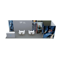 Stand d'exposition modulaire droit 10x30 pieds, salle de stockage, imperméable, garantie 5 ans, pour expositions, présentoirs, stand d'exposition en tissu tendu