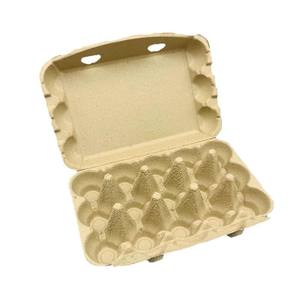 Recycled Disposable <b>Egg</b> <b>Cartons</b> Shockproof Biodegradable Pulp Molded Packaging Natural Paper Boxes Bulk Storage Container <b>Egg</b> - Product Image 4