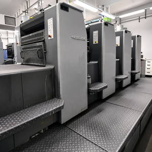 Machine d'impression offset quadricolore SM74-4H d'occasion de <span class=keywords><strong>2005</strong></span> avec système d'humidification à l'alcool et système de contrôle CP2000 - Product Image 1