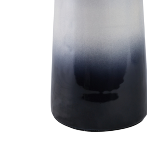 Vaso in vetro conico con coperchio in pietra e metallo per decorazioni da soggiorno, vaso decorativo per fiori, centrotavola. - Product Image 5