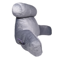 Coussin de lecture personnalisable Moonlight avec rembourrage en mousse à mémoire de forme tricotée, forme triangulaire pour le soutien du dos et le soulagement de la pression