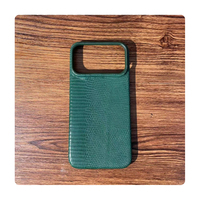 Étui en cuir de raie véritable exotique de haute qualité, style tendance, personnalisé, pour iPhone 18 17 Pro Max avec aimant