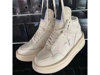 Chaussures de sport en cuir unisexes à semelle épaisse respirante et imperméable avec logo personnalisé, design tendance européen, chaussures pour hommes