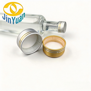 Bouchons de bouteille en aluminium et plastique haut de gamme, personnalisables en profondeur, avec insert en PE pour la vodka, le whisky, les spiritueux et les boissons - Product Image 1