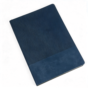 Libreta de Cuero PU A5, Regalos y Uso de Oficina, Libreta de Negocios con Rayas Verticales en Relieve - Product Image 1
