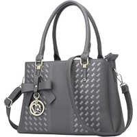 Sac à main structuré en cuir PU pour femme avec poignée supérieure et fermeture sécurisée pour un usage quotidien décontracté