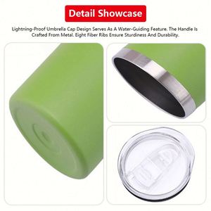 Mug à café personnalisé avec logo 16 oz pour boissons et thé, bouteille d'eau de transport, mug de voyage ultra léger, gobelet isotherme en métal - Product Image 3