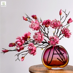 Nuovo Fiore di Magnolia Artificiale in Stile Cinese da 70cm per Decorazione di Casa, Tavola da Pranzo e Centri Commerciali, Fiore Bianco in EVA, Nuova Collezione - Product Image 1
