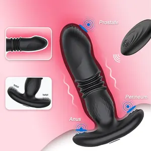 Hot bán 2 trong 1 thrusting dildo Vibrator hậu môn quan hệ tình dục đồ chơi nam tuyến tiền liệt Massager người phụ nữ mông cắm Vibrator với điều khiển từ xa - Product Image 4