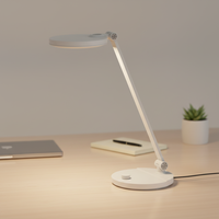 Lampe de bureau LED flexible et réglable à 3 températures de couleur, en ABS, simple, rotative, à gradation progressive, pour chambre, bureau, lecture, lumière de table DC