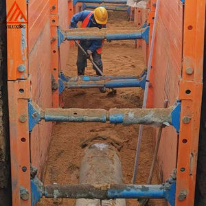 리트웨이 현대식 설계 강철 트렌치 박스 지지 시스템, 인프라 트렌치 쉴드 거푸집, 안전 장비 - Product Image 5