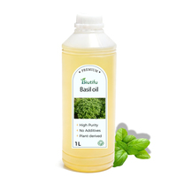 Huile Essentielle de Basilic Naturelle en Vrac 1L, Extrait Végétal Pur, pour Diffuseur, Massage & Cosmétiques, OEM/ODM Disponible