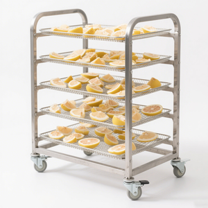 Support de casserole en tôle d'<span class=keywords><strong>acier</strong></span> inoxydable 6/12/15/32 couches-Chariot de cuisson/séchage multifonction pour boulangeries et cuisines centrales - Product Image 5