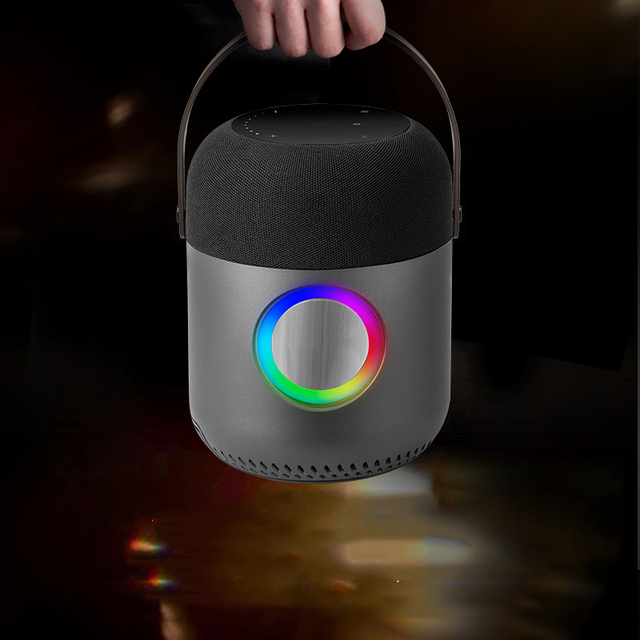 New Style 100W Portable RGB LED Light Touch Panel Button 360 Surrounding Sound for Waterproof Wireless Speaker Battery