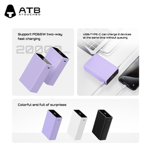 Batería Externa ATB para Portátil, 20000 mAh, 65 W, Carga Rápida PD+QC, Batería Externa Pequeña de 20000 mAh para Teléfono <span class=keywords><strong>Celular</strong></span> y Portátil - Product Image 4