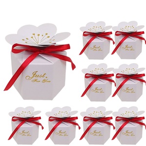 Caja <span class=keywords><strong>de</strong></span> Dulces con Estampado en Caliente, Caja Hexagonal para Chocolates, Caja Pequeña para Regalos <span class=keywords><strong>de</strong></span> Boda - Product Image 4