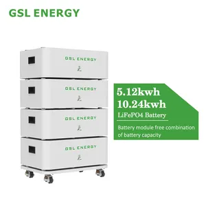 GSL ENERGY price stackable energy home storage 10kwh battery stackable battery rack mounted lithium ion battery for solar system