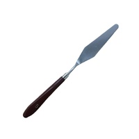 Ensemble de 5 couteaux à palette en plastique rouge foncé Source Spot, manche en plastique, grattoir artistique complet pour la peinture à l'huile et la modélisation