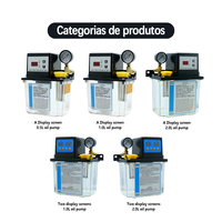 Pompe à huile électrique 220V en stock au Brésil, 0,5L 1L 2L 3L, graisseur automatique avec jauge pour machine de découpe et de fraisage CNC
