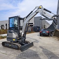 Livraison gratuite compacteur excavatrice Bagger 2.5 tonnes avec machines de creusement de type chenille Pelle grande remise