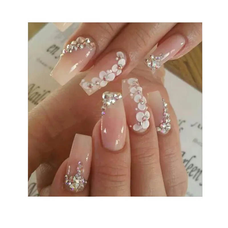 Extension personnalisée Ongles Salon Produits professionnels Ongles en fleurs Ongles artificiels