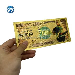 Juego Completo al por Mayor de Billetes de 10000 Yenes del Anime Japonés, Billete de Banco con Lámina de Oro de 24k, Tarjeta <span class=keywords><strong>Zelda</strong></span> Tears of the Kingdom - Product Image 6