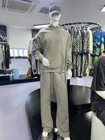 Ensemble de survêtement décontracté 2 pièces pour homme, streetwear 2026, 430 GSM, grande taille, en coton, avec impression 3D en relief personnalisée et logo sur mesure