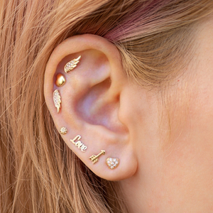 Boucles d'oreilles spirales en forme de cœur lisse géométrique INS en argent sterling S925 plaqué or 18 carats, vente chaude transfrontalière - Product Image 4