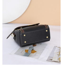 Nuevo Bolso de Mano de Diseño Cruzado de Moda, Bolso de Cuero Genuino Real, Bolsos de Mujer de Marca, Bolsos de Piel de Vaca para Chicas - Product Image 4